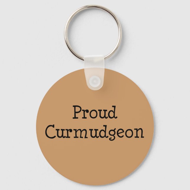 Proud Curmudgeon Nyckelring (Framsida)