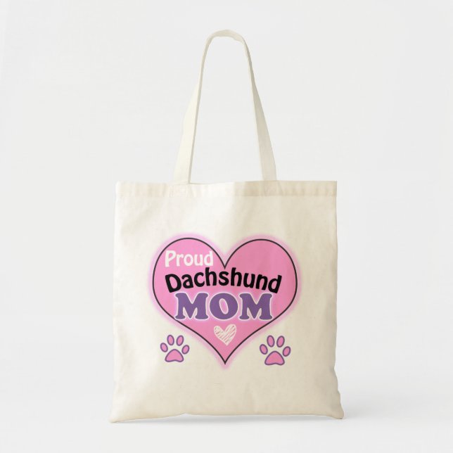 Proud Dachshund Mamma Tygkasse (Framsidan)