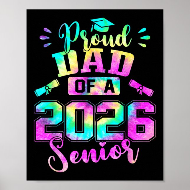 Proud Dad 2026 Senior Graduation Diploma Learning  Poster (Framsidan)