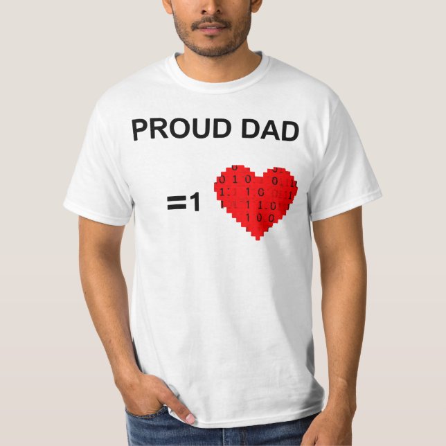 Proud Dad of a Brilliant Software Engineer T Shirt (Framsida)