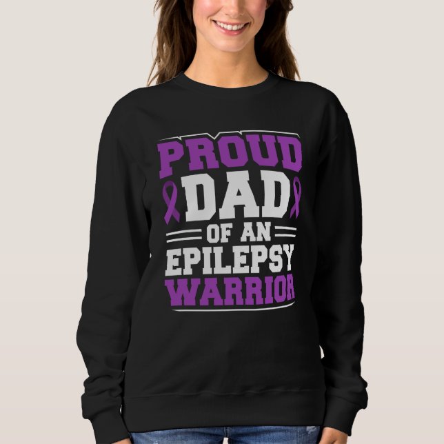 Proud Dad Of An Epilepsy Warrior Epilepsy Awarenes T Shirt (Framsida)