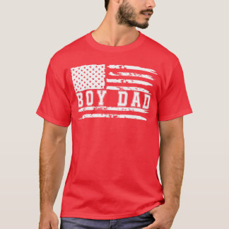 Proud Dad of Boy Father of Boys for Dad Xmas Fathe T Shirt