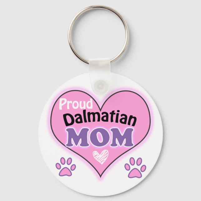 Proud Dalmatian Mamma Nyckelring (Framsida)