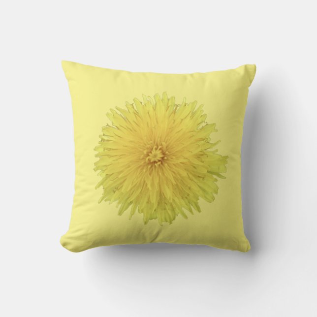 Proud Dandelion Flower. Kudde (Framsida)