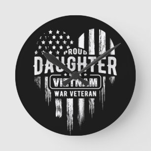 Proud Ddotter Vietnam Vet Pappa Rund Klocka