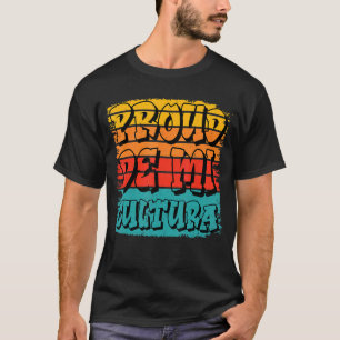 Proud De Mi Cultura som firar Hispanic Latino mo T Shirt
