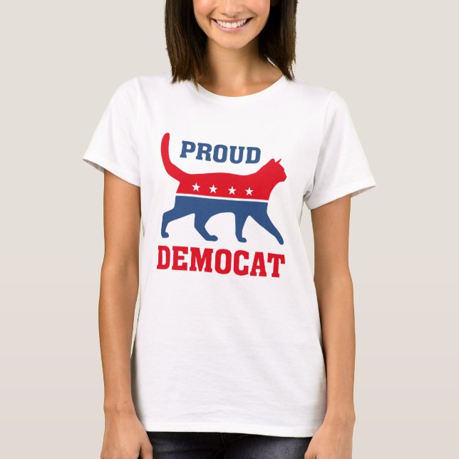 Proud Democat T Shirt (Framsida)