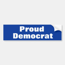 Proud Democrat Bumper Sticker