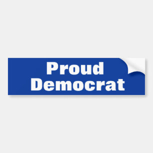 Proud Democrat Bumper Sticker Bildekal