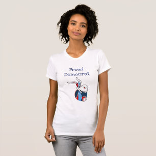 Proud Democrat Donkey Polisskirt Tee Shirt