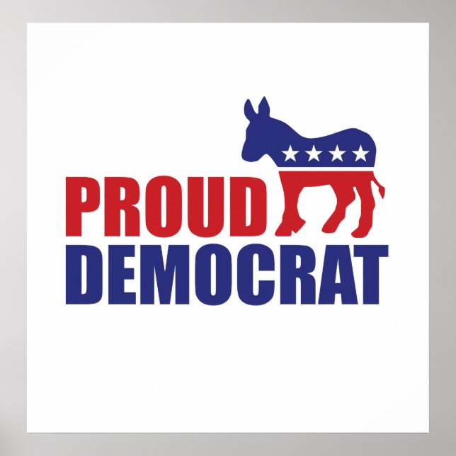 Proud Democrat Donkey Poster (Framsidan)