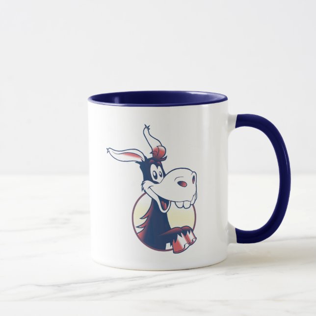 Proud Democrat Funny Donkey Patriotic Mugg (Höger)