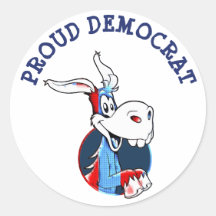 Proud Democrat Party Donkey Patriotic