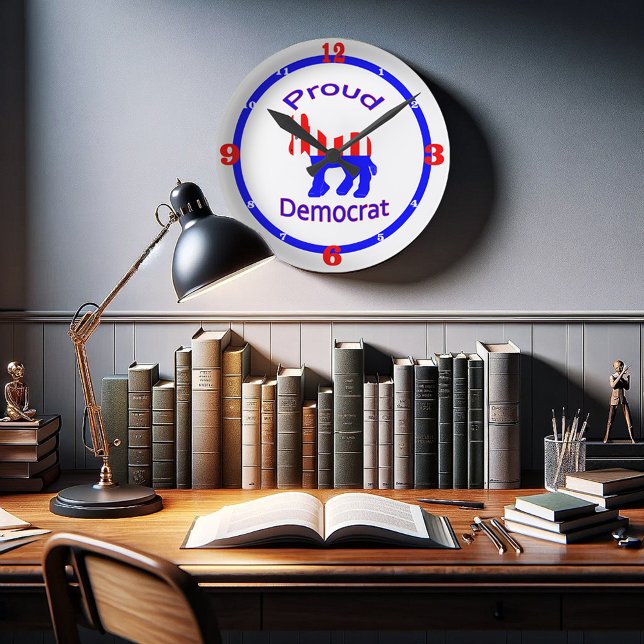 Proud Democrat Rund Klocka (Skapare uppladdad)