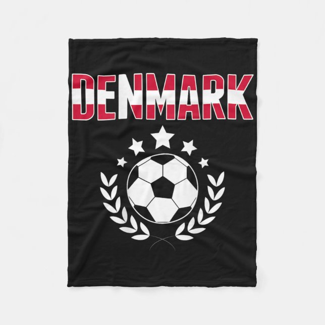 Proud Denmark Soccer Fans Jersey - Support Danish  Fleecefilt (Framsidan)