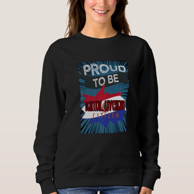 Proud Dental Hygienist citizen Profession career w T Shirt (Framsida)