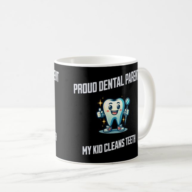 Proud Dental Parent Kaffemugg (Framsida höger)