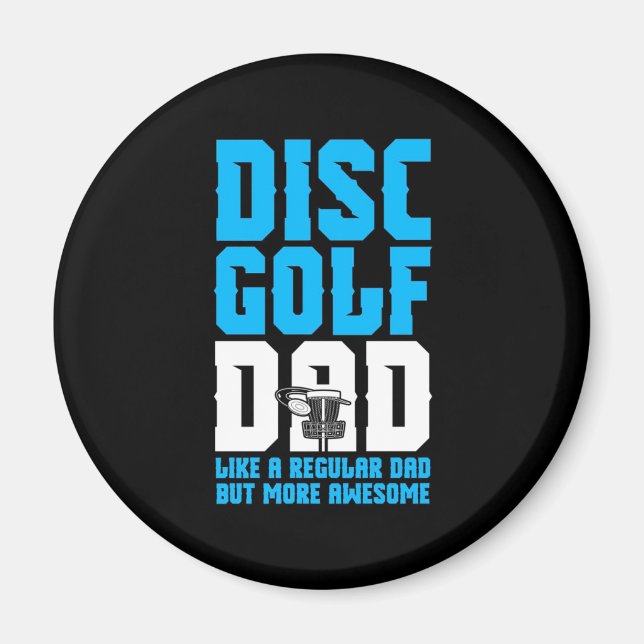 Proud Disk Golf Pappa Magnet (Framsidan)