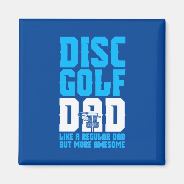 Proud Disk Golf Pappa Magnet (Framsidan)