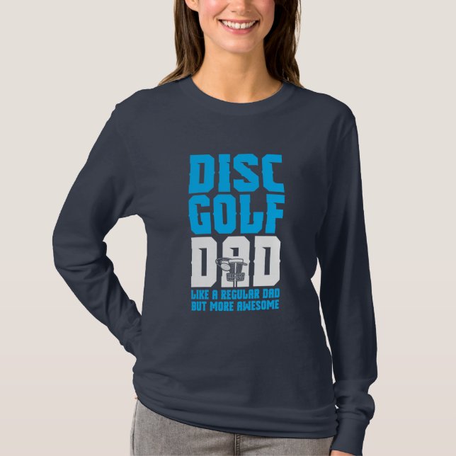 Proud Disk Golf Pappa T Shirt (Framsida)