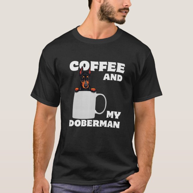 Proud Dobie Mamma Pappa Doberman Mugg a kaffe och  T Shirt (Framsida)