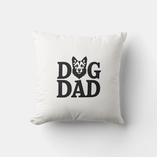 Proud Dog Dad Apparel & Accessories Kudde (Framsida)