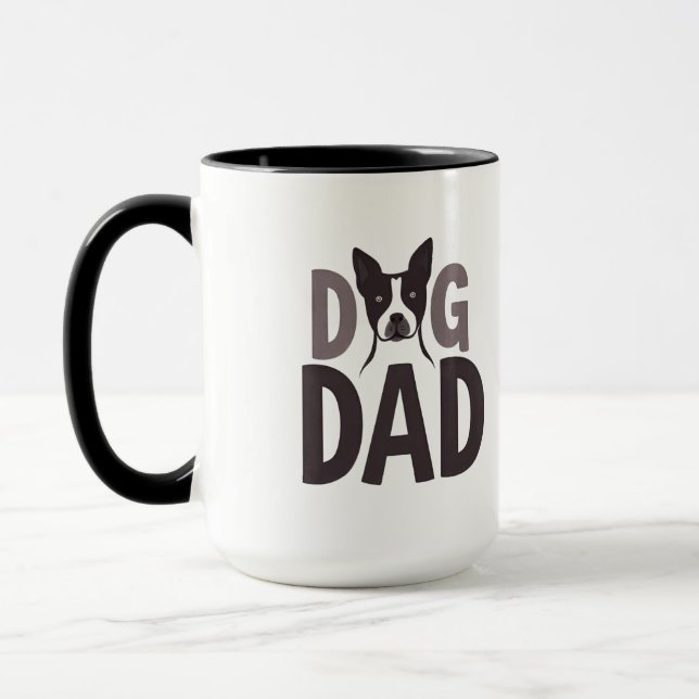 Proud Dog Dad Apparel & Accessories Mugg (Vänster)