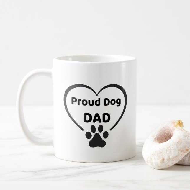 Proud Dog Dad Mug Kaffemugg (Med munk)