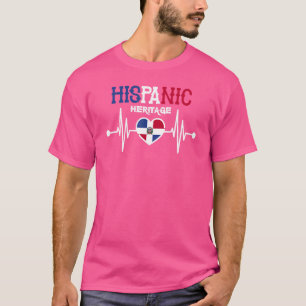 Proud Dominican Hispanic Dominikanska republiken F T Shirt