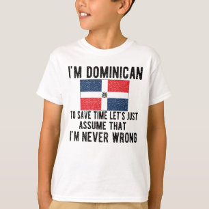 Proud Dominican Roots Dominikanska republiken Flag T Shirt