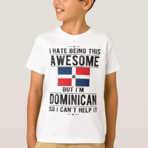 Proud Dominikanska Flagga Dominikanska republiken T Shirt