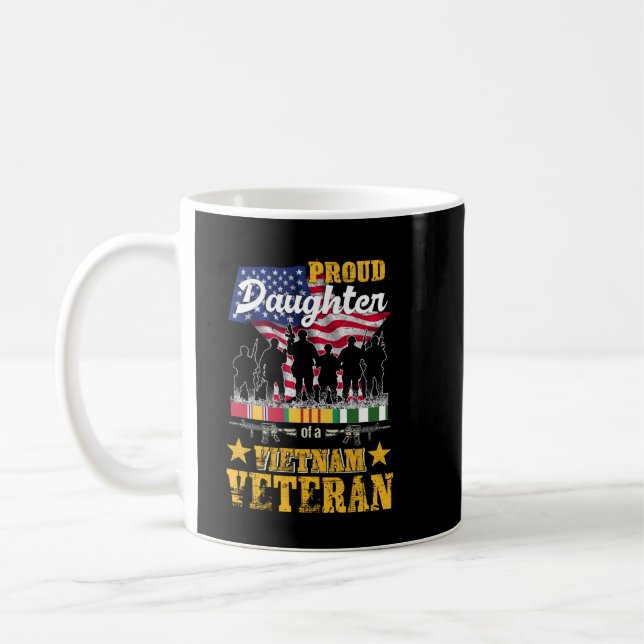 Proud Dotter Vietnam Krig Veteran för Matching wi Kaffemugg (Vänster)