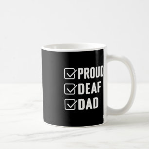Proud döv pappa ASL Hand gesture döv-medvetenhet Kaffemugg