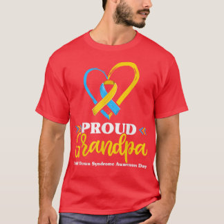 Proud Down Syndrome Grandpa Awareness , Grandad  T Shirt