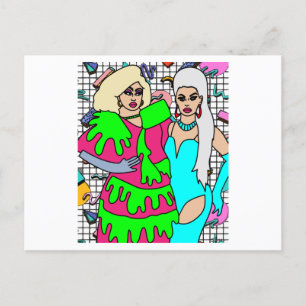 Proud Drag Queen Inspired Vykort