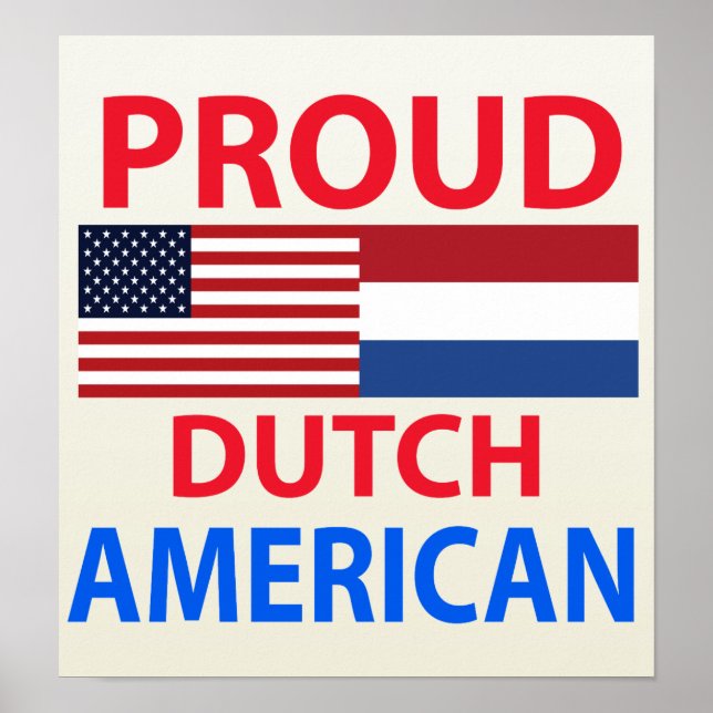 Proud Dutch American Poster (Framsidan)