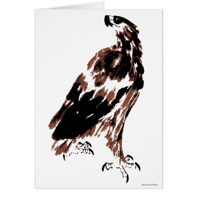 Proud Eagle Card Hälsningskort (Framsidan)