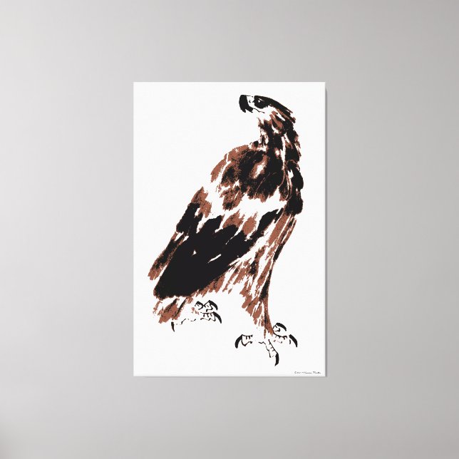 Proud Eagle Wrapped Canvas (Framsida)