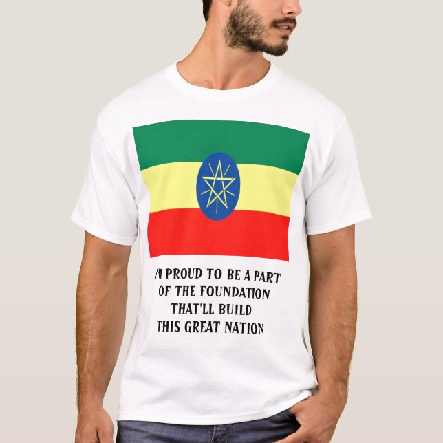 PROUD ETHIOPIAN T SHIRT (Framsida)