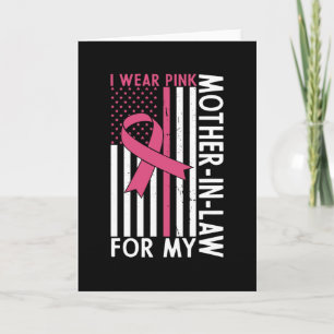 Proud Family Breast Cancer Warrior Mor-in-Law Kort