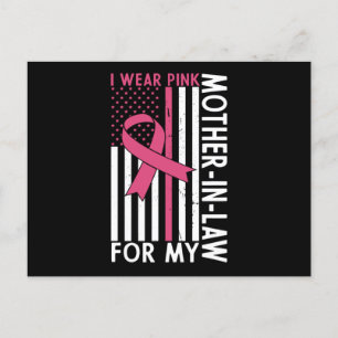 Proud Family Breast Cancer Warrior Mor-in-Law Vykort