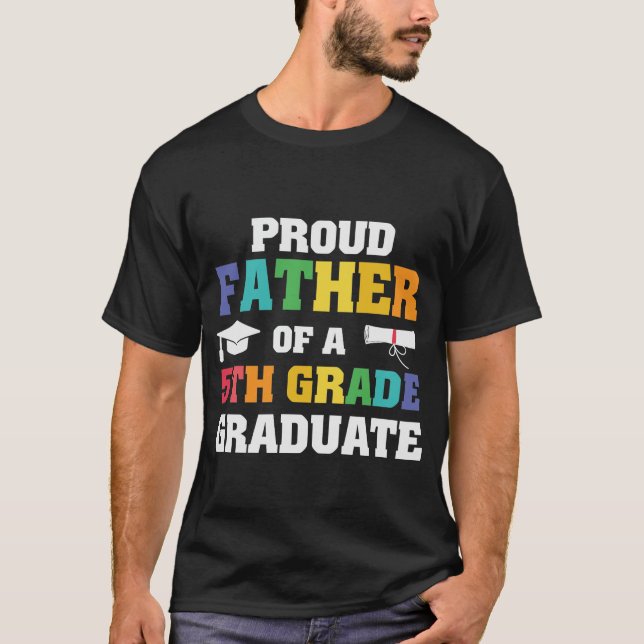 Proud Far 5 klass Student T Shirt (Framsida)