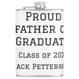 Proud far i student-klass 20XX, lägg till namn Fickplunta