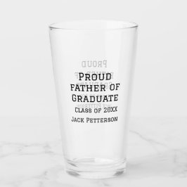 Proud far i student-klass 20XX, lägg till namn Glaskopp