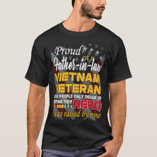 Proud Far in Law Vietnam Veteran, som min H. T Shirt