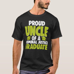 Proud farbror Criminal Justice Student Court Leg T Shirt