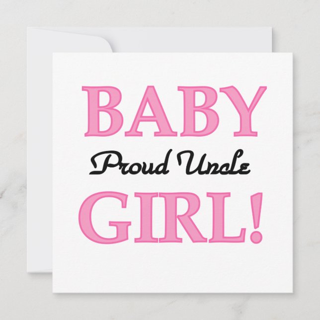 Proud farbror Flicka Gifts (Framsida)