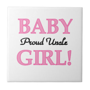 Proud farbror Flicka Gifts Kakelplatta