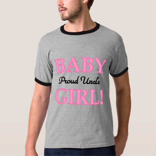 Proud farbror Flicka Tshirts och Gifts (Framsida)