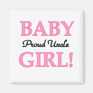 Proud farbror Flicka Tshirts och Gifts Magnet